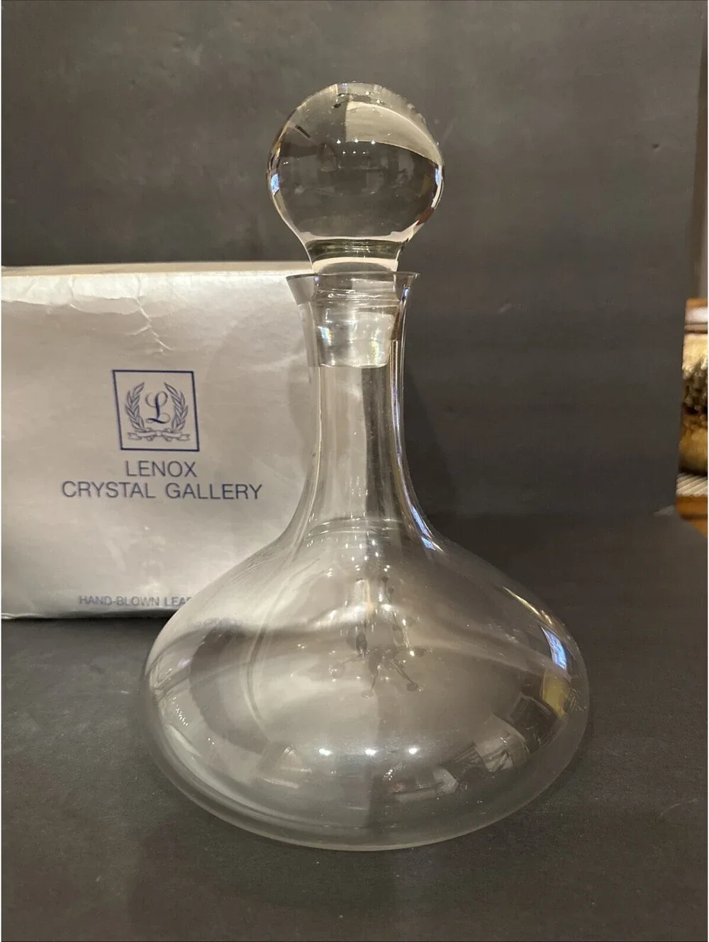 NEW Lenox Hand Blown Lead Crystal Mariner Decanter